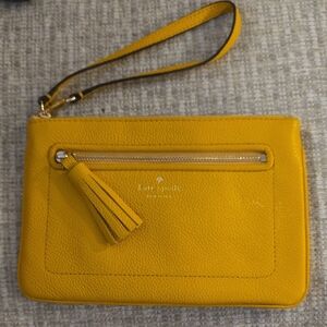 Kate Spade Mustard Yellow Wristlet Clutch